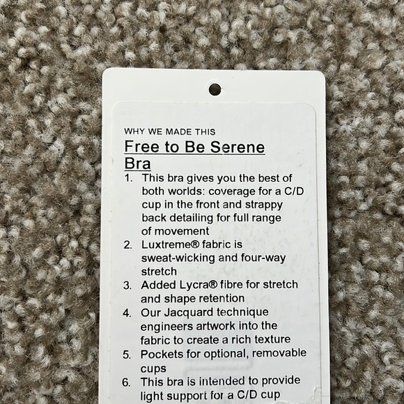 Lululemon Free To Be Serene sports bra in misted jacquard - Picture 5 of 5